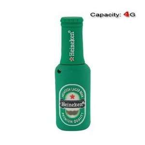  4GB Lovely Heineken Shape Flash Drive (Green): Electronics