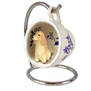  English Cocker Blue Tea Cup Dog Ornament   Buff: Home 