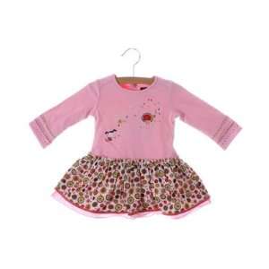  Catimini *Urban* Pink Embroidered Long Sleeve Dress: Baby