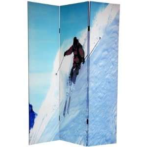  Oriental Furniture CAN SKI 6 Feet Tall Double Sided Skiing 