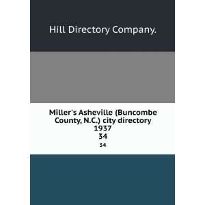  Millers Asheville (Buncombe County, N.C.) city directory 