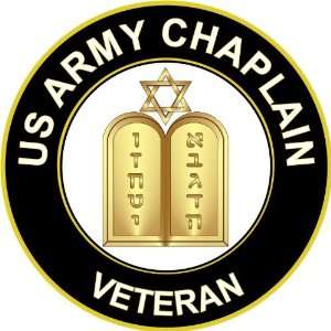  5.5 US Army Jewish Chaplain Veteran Decal Sticker 