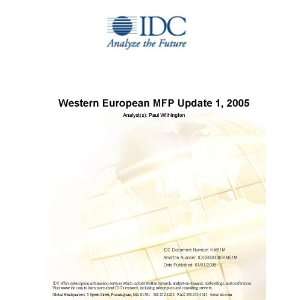  Western European MFP Update 1, 2005 IDC, Paul Withington 