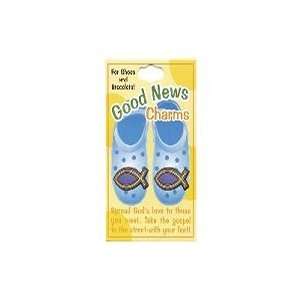  Fish Colorful Good News Shoe Charms Pack of 12 Pet 