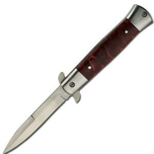 Spring Assisted Knife W/ Red Pearl Handle: Everything Else