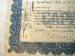 The PEERLESS Corporation auto car stock certificate 1951  