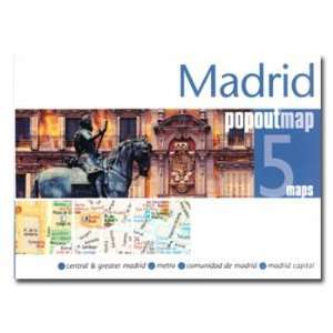  Madrid, Spain PopOut Map