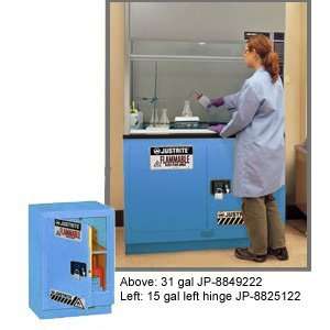  Acid Fume Hood Cabinet, ChemCor Lined 15 gallon 24 blue 