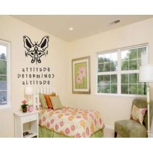 Attitude Determines Altitude Child Teen Vinyl Wall Decal Mural Quotes 