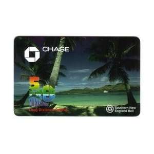  Collectible Phone Card: 5m Chase Manhattan (Bank) Tropical 