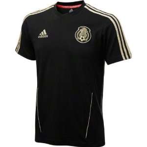   Mexicana Black adidas Soccer Jersey T Shirt