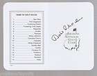 Charles Coody Masters Golf Scorecard Signed Auto  