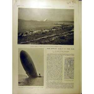  1916 Zeppelin Dirigible Hafsfjord Air Ship Ww1 War