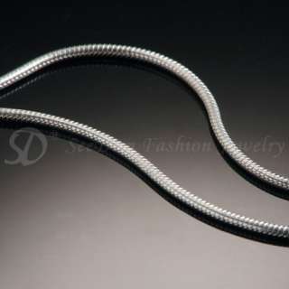 5PCS Plain Multi Length 3MM Silver SNAKE CHAIN Bracelet Fit European 