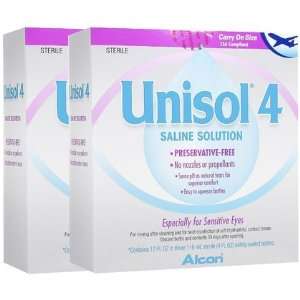  Unisol 4 Preservative Free Saline Solution 4 oz, 3 Bottles 