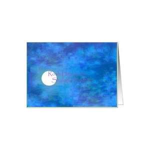  Rosh Hashanah,Daughter, New Moon in a Sea of Blue Card 