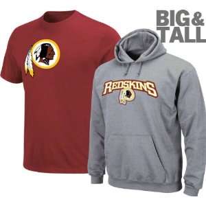   Redskins Big & Tall Huddle Up Hood/Tee Combo Pack: Sports & Outdoors