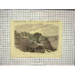  Isle Of Wight Public Path Drinking Fountain Old Print 