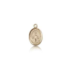  14kt Gold St. Saint Nino de Atocha Medal 1/2 x 1/4 Inches 