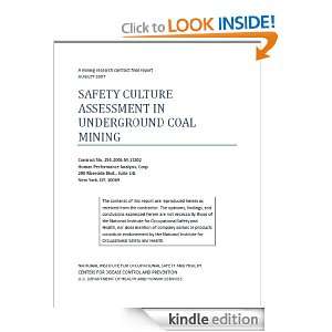 Safety Culture Assessment in Underground Coal Mining Corp. Human 