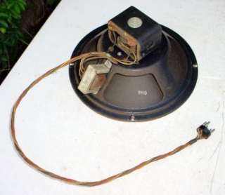 Antique Console Tube Radio 10 Field Coil Speaker  