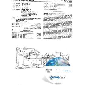  NEW Patent CD for HOT WATER HEATING SYSTEM FOR PROVIDING 