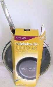 NEW CALPHALON UNISON 12 OMELETTE PAN & COVER NONSTICK  