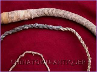 68 Traditional Tibet Hide Stock Whip 4 Plait Leathe  to 