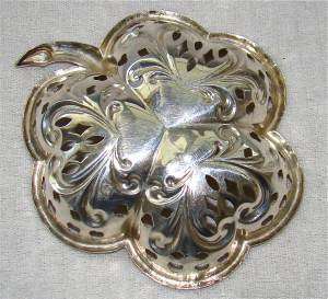ANTIQUE SOLID STERLING SILVER trinket/NUT CUP CANDY BOWL/DISH~PIN TRAY 