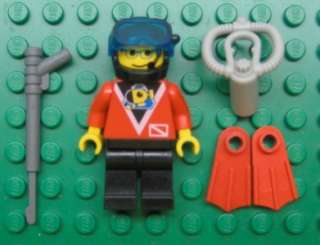 LEGO SCUBA DIVER MINIFIG lot town city underwater man  
