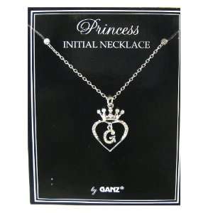  Jewelry Initial Necklace   Princess Crown Necklace 