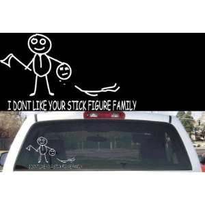  Funny stick figure Murder Car window decal: Everything 