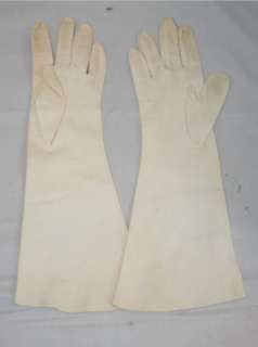 Shalimar Vintage Long Dress Gloves Size 7 Ladies cream  