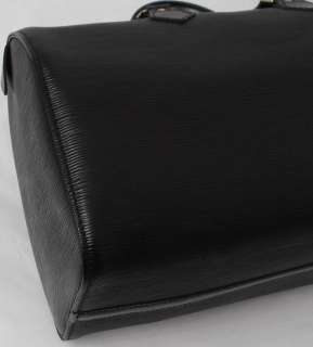 AUTH Louis Vuitton Epi Speedy 30 Black with Dust Bag & Lock & Key 