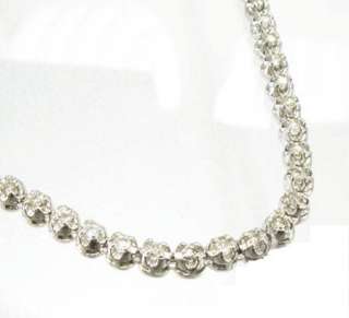 10+ Carat Diamond Necklace   White Gold  