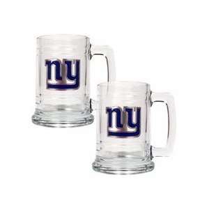  New York Giants 2 Piece 15 oz. Glass Tankard Set Kitchen 