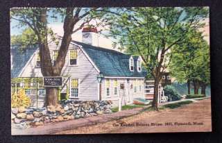 1953 Kendall Holmes House Harlow Plymouth MA Postcard  