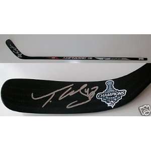  Tyler Kennedy Signed Penguins 09 Stanley Cup Stick Coa 