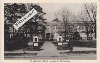 1942 AHOSKIE, NC, AHOSKIE HIGH SCHOOL POSTCARD  