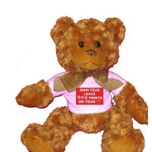  SHIH TZUS LEAVE PAW PRINTS ON YOUR HEART Plush Teddy Bear 
