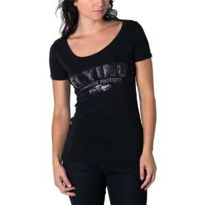  FMF Flyer Womens Short Sleeve Casual Wear Shirt   Black 