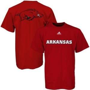   Arkansas Razorbacks Cardinal Prime Time T shirt: Sports & Outdoors