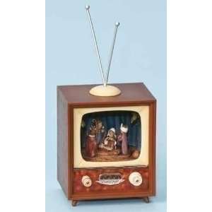  Musical Retro TV Television Box with Lighted 3 D Animated 