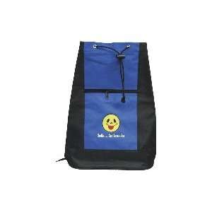    Canvas Two toned Black/blue Backpack with Smiley Face Baby