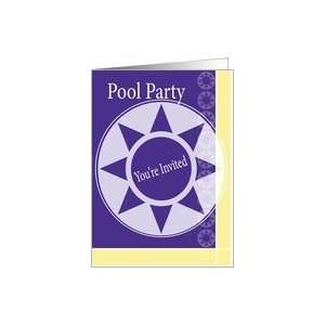  Invitation Pool Party Summer Sun Card Health & Personal 