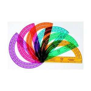 Protractor, Various Colors, 6 180 Degrees, Safe T  