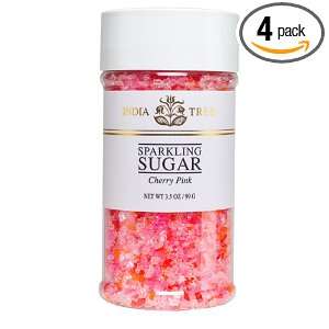 India Tree Sugar, Cherry Pink, 3.5 Ounce (Pack of 4)  