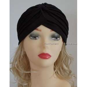  Head Turban Wrap, Black