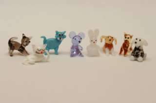 MINIATURE GLASS ANIMALS YOU PICK THE ONES YOU WANT  