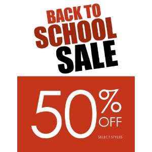 Back To School Sale Brown Sign